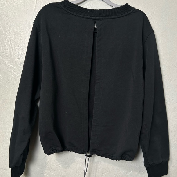 Varley Weston stretch cotton sweatshirt in black - Picture 7 of 9